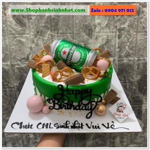 Bánh Sinh Nhật Hình Lon Bia Chai Rượu - LK61